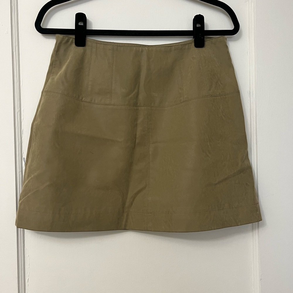 Free People Faux Suede Mini Skirt